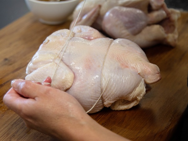 How To Truss A Chicken For Spit-Roasting On BBQ Grill