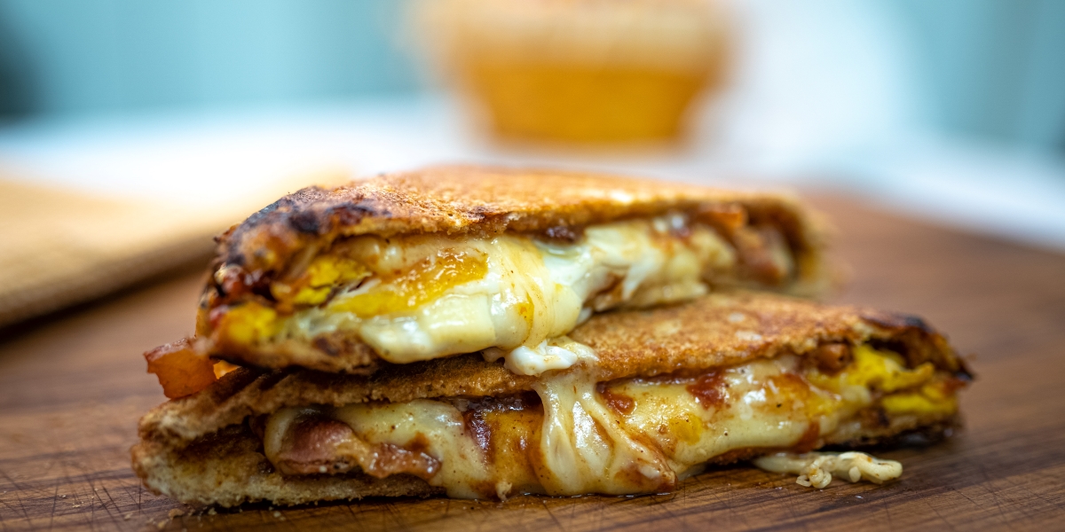 Tasty BBQ Breakfast Toastie Recipe For Jaffle Iron | Charmate NZ